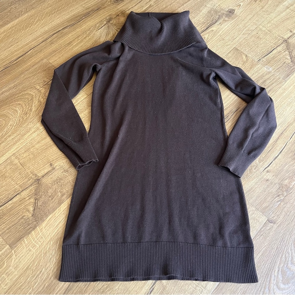 MICHAEL Michael Kors Brown Turtleneck Tunic Sweater
